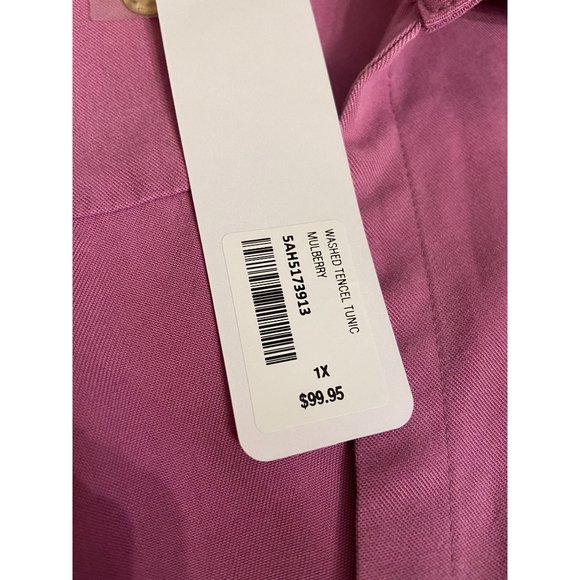 NWT Soft Surroundings Mulberry Asymmetrical Wrap Sz 1XL - Picture 6 of 9